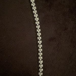 Cz Silvertone, tennis bracelet. High end quality.
